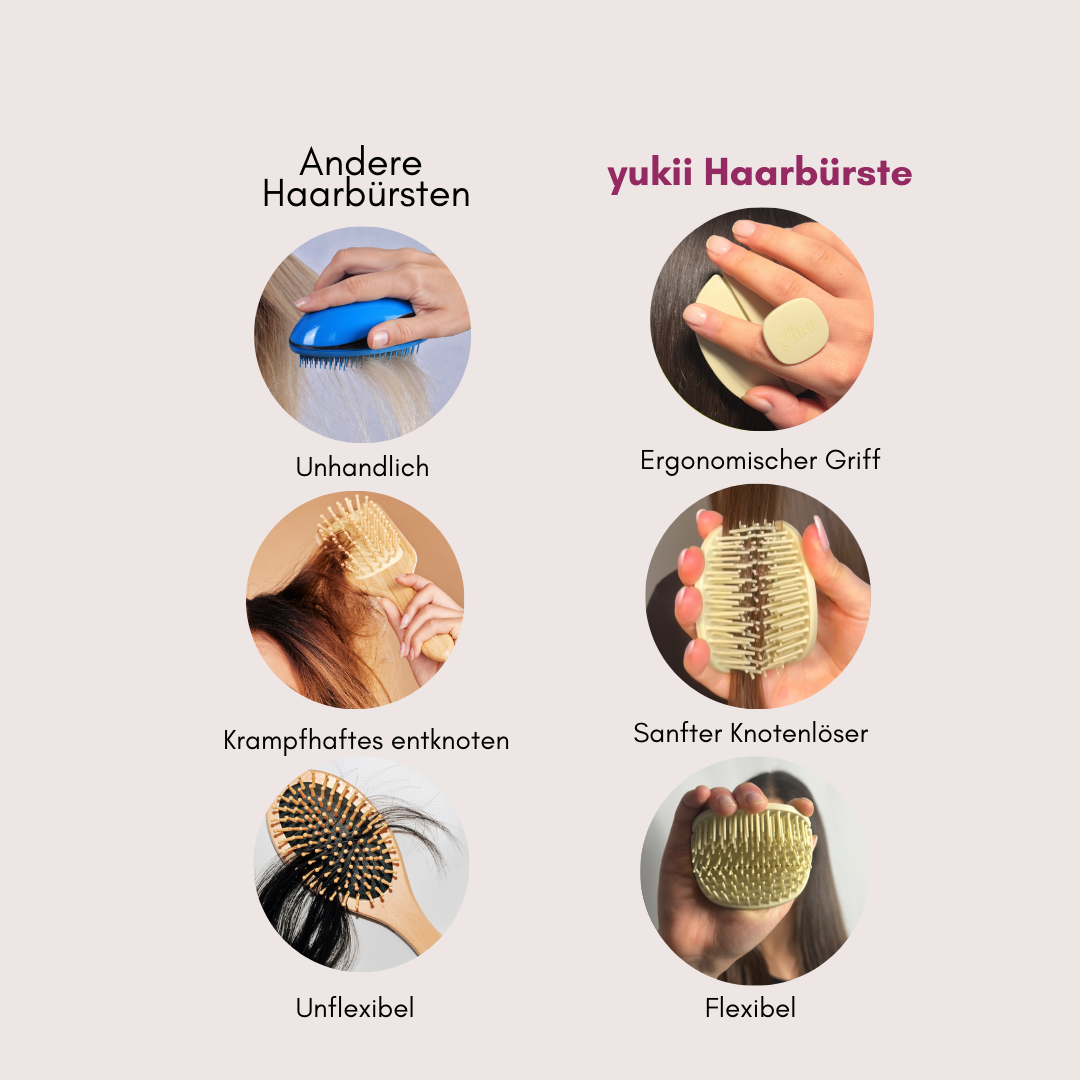 yukii Haarbürste Mellow Matcha