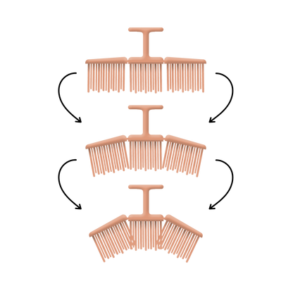 yukii Haarbürste Soft Peach