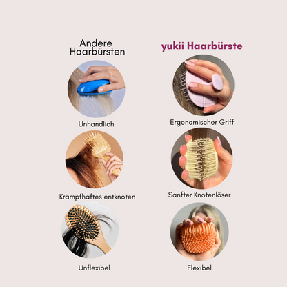 yukii Haarbürste 3er Box